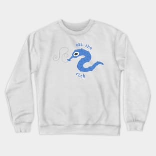 Eat the Rich Worm-on-a-String Crewneck Sweatshirt